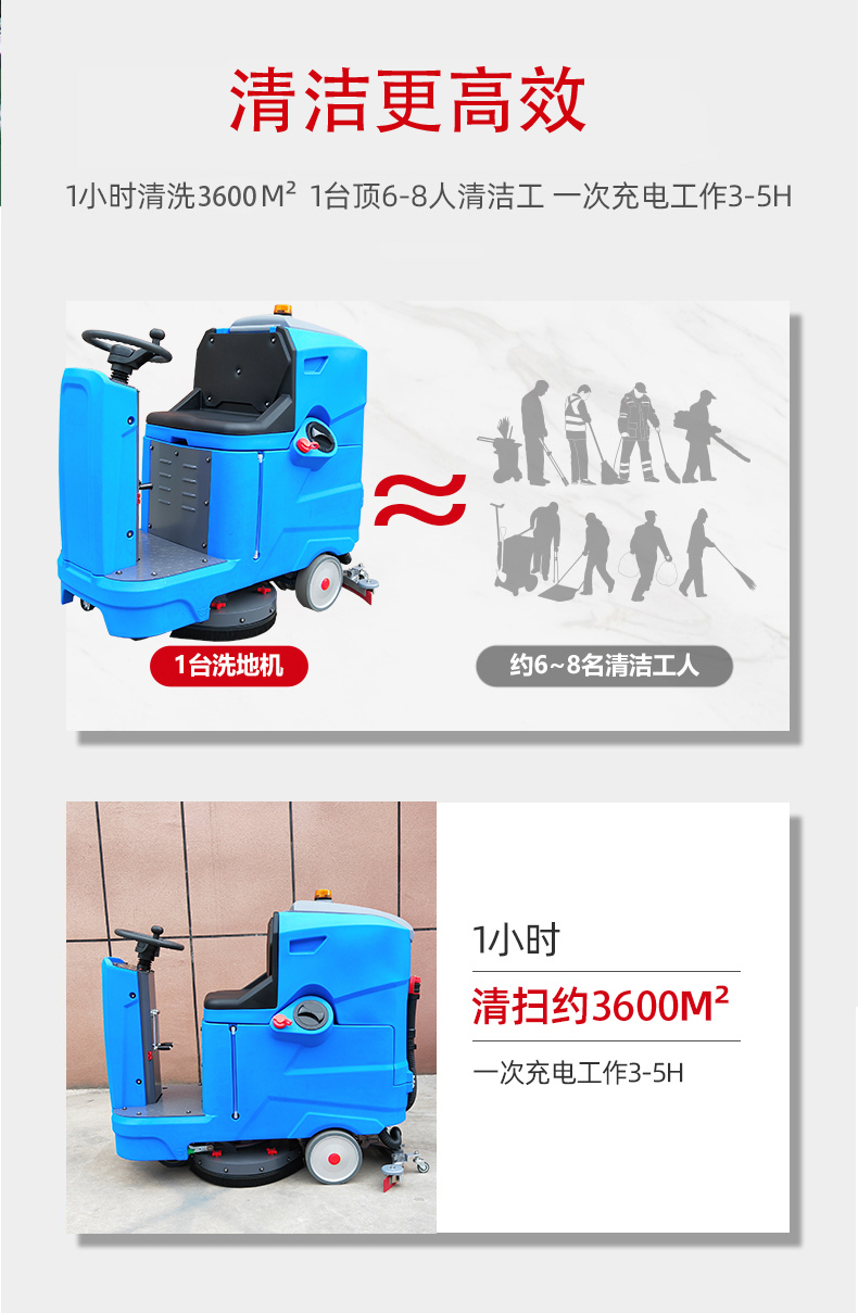 河北驾驶式洗地机更适合用在高铁站